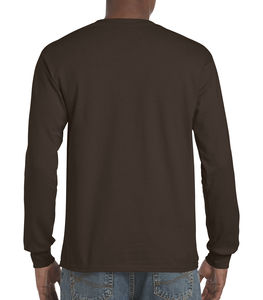 T-shirt manches longues ultra cotton™ personnalisé | Portneuf Dark Chocolate
