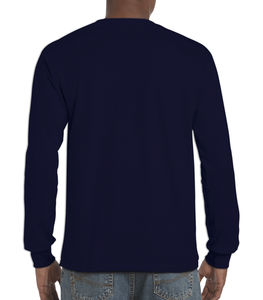 T-shirt manches longues ultra cotton™ personnalisé | Portneuf Navy