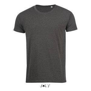 Tee-shirt publicitaire homme col rond | Mixed Men Anthracite chiné
