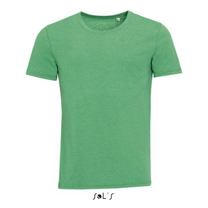 Tee-shirt publicitaire homme col rond | Mixed Men Vert chiné