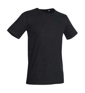 T-shirt publicitaire homme manches courtes cintré | Morgan Crew Neck Black Opal