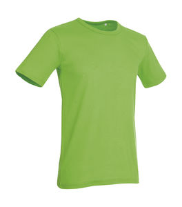 T-shirt publicitaire homme manches courtes cintré | Morgan Crew Neck Green Flash