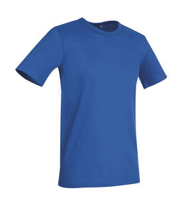 T-shirt publicitaire homme manches courtes cintré | Morgan Crew Neck King Blue