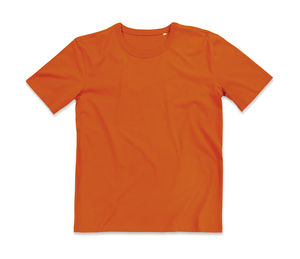 T-shirt publicitaire homme manches courtes cintré | Morgan Crew Neck Pumpkin