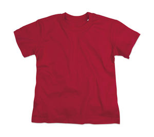 T-shirt personnalisé enfant manches courtes | Jamie Crew Neck Kids Pepper Red
