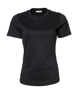T-shirt personnalisé femme manches courtes cintré | Agerskov Black