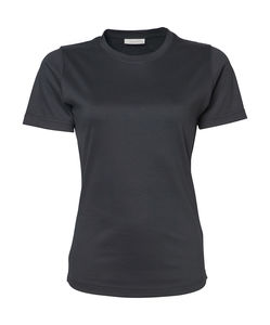 T-shirt personnalisé femme manches courtes cintré | Agerskov Dark Grey