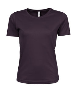 T-shirt personnalisé femme manches courtes cintré | Agerskov Plum