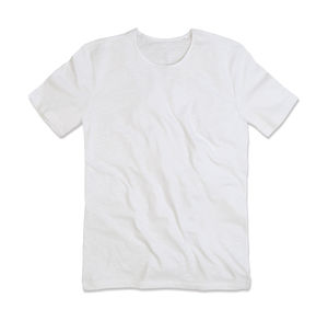 T-shirt publicitaire homme manches courtes | Shawn Crew Neck Men White