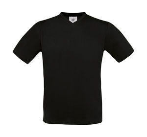 T-shirt personnalisé manches courtes col en v | Exact V-neck Black