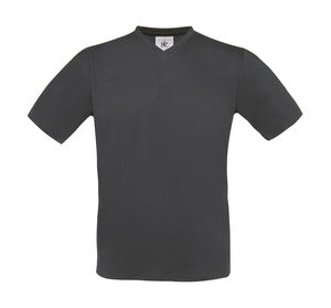T-shirt personnalisé manches courtes col en v | Exact V-neck Dark Grey