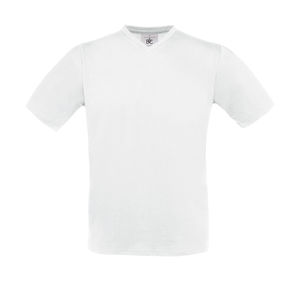 T-shirt personnalisé manches courtes col en v | Exact V-neck White