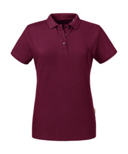 T-Shirt personnalisable | Pure Organic Polo F Burgundy