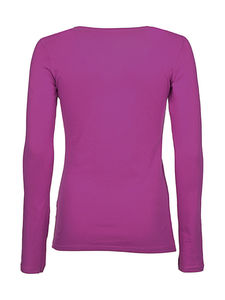 T-shirt publicitaire femme manches longues cintré | Claire Long Sleeve Cupcake Pink