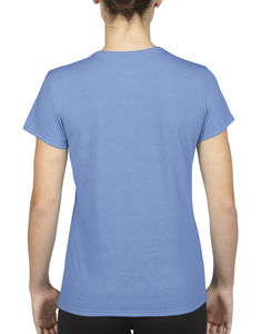 T-shirt cintré publicitaire femme manches courtes | Dorval Carolina Blue