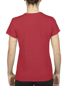 T-shirt cintré publicitaire femme manches courtes | Dorval Red