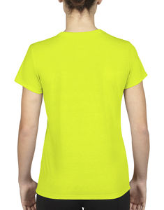 T-shirt cintré publicitaire femme manches courtes | Dorval Safety Green