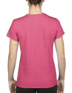 T-shirt cintré publicitaire femme manches courtes | Dorval Safety Pink