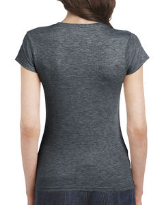 T-shirt publicitaire femme petites manches | Longueuil Dark Heather