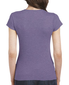 T-shirt publicitaire femme petites manches | Longueuil Heather Purple