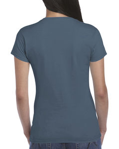 T-shirt publicitaire femme petites manches | Longueuil Indigo Blue