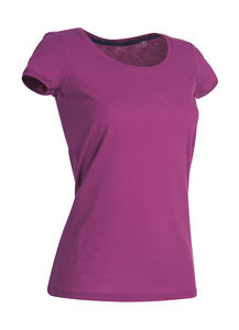 T-shirt personnalisé femme manches courtes cintré | Megan Crew Neck Cupcake Pink