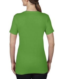 T-shirt personnalisé femme manches courtes col en v | Women`s Featherweight V-Neck Green Apple