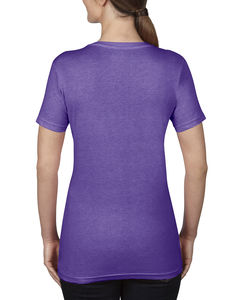 T-shirt personnalisé femme manches courtes col en v | Women`s Featherweight V-Neck Heather Purple