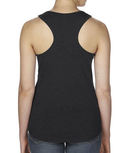 T-shirt cintré publicitaire femme sans manches | Women`s Tri-Blend Racerback Tank Black
