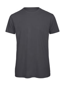 T-shirt organic col rond homme publicitaire | Inspire T men Dark Grey