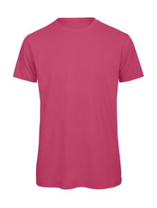 T-shirt organic col rond homme publicitaire | Inspire T men Fuchsia