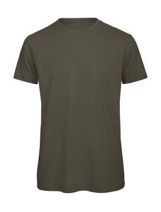T-shirt organic col rond homme publicitaire | Inspire T men Khaki Green