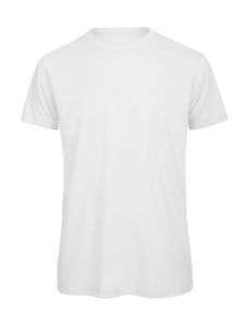 T-shirt organic col rond homme publicitaire | Inspire T men White