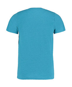 T-shirt publicitaire homme manches courtes cintré | Buckland Turquoise Marl
