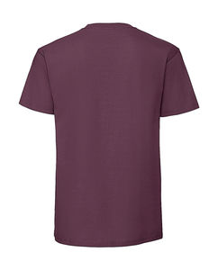 T-shirt publicitaire homme manches courtes | Ringspun Premium T Burgundy