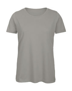T-shirt organic col rond femme publicitaire | Inspire T women Light Grey