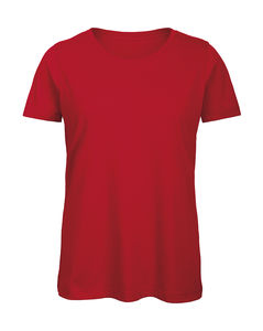 T-shirt organic col rond femme publicitaire | Inspire T women Red