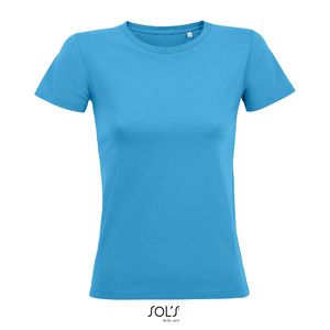 Tee-shirt publicitaire femme col rond ajusté | Regent Fit Women Aqua