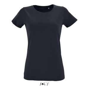 Tee-shirt publicitaire femme col rond ajusté | Regent Fit Women French marine