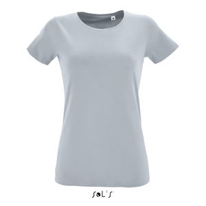 Tee-shirt publicitaire femme col rond ajusté | Regent Fit Women Gris pur