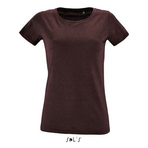 Tee-shirt publicitaire femme col rond ajusté | Regent Fit Women Oxblood chiné