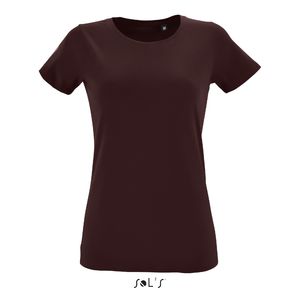 Tee-shirt publicitaire femme col rond ajusté | Regent Fit Women Oxblood