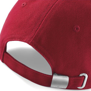 Casquette profil bas en coton brossé personnalisée | Siracusa Classic Red