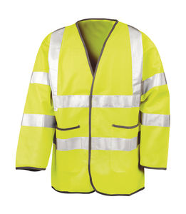 Veste de sécurité personnalisée unisexe manches longues | Light-Weight Safety Fluorescent Yellow