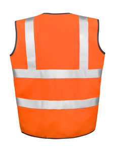 Gilet de sécurité high viz personnalisé | Safety High-Viz Vest Fluorescent Orange