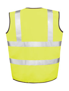 Gilet de sécurité high viz personnalisé | Safety High-Viz Vest Fluorescent Yellow