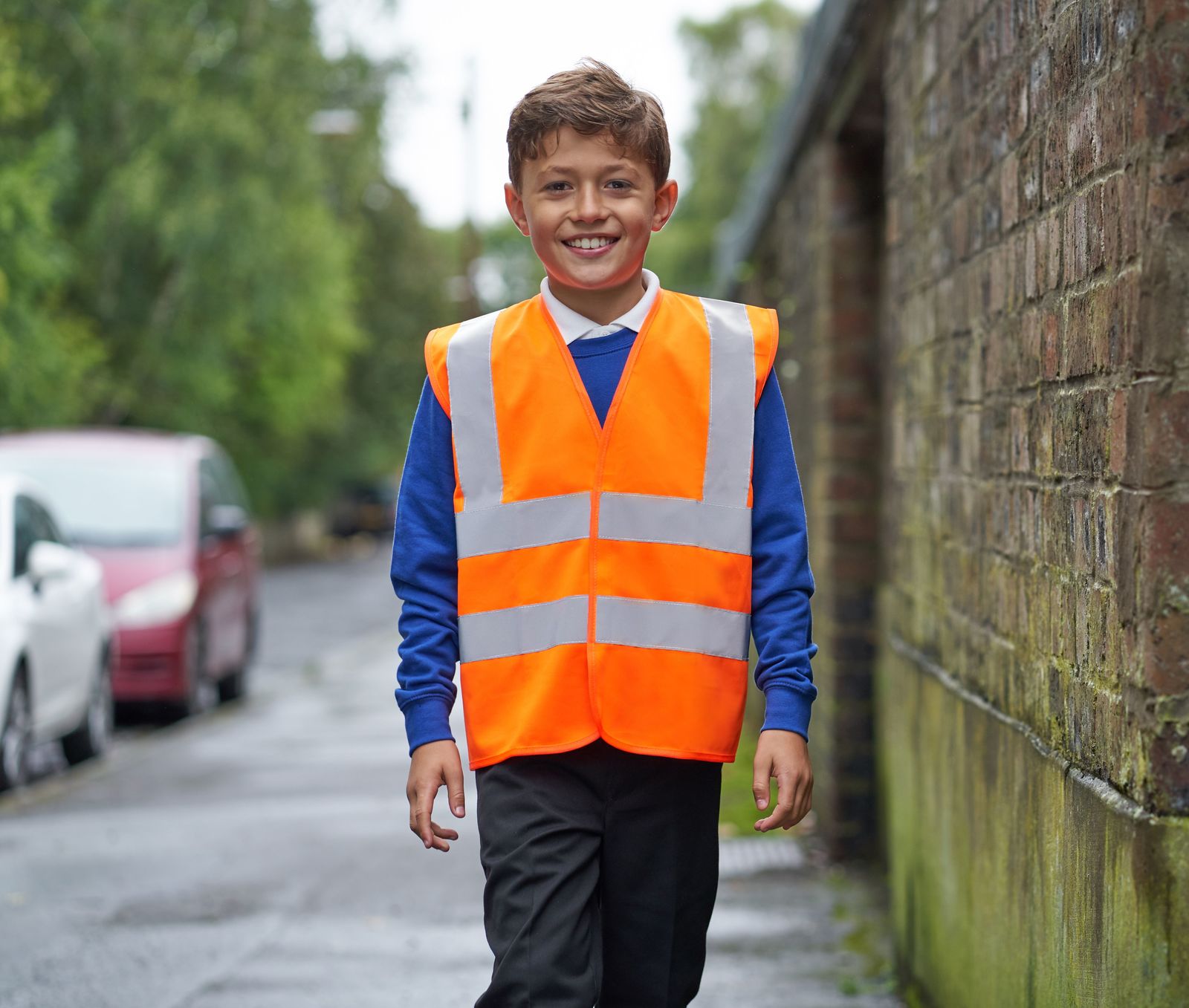 gilet orange personnalisable