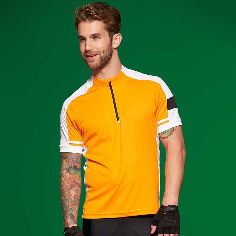 Maillot cycliste homme marquage 1 couleur