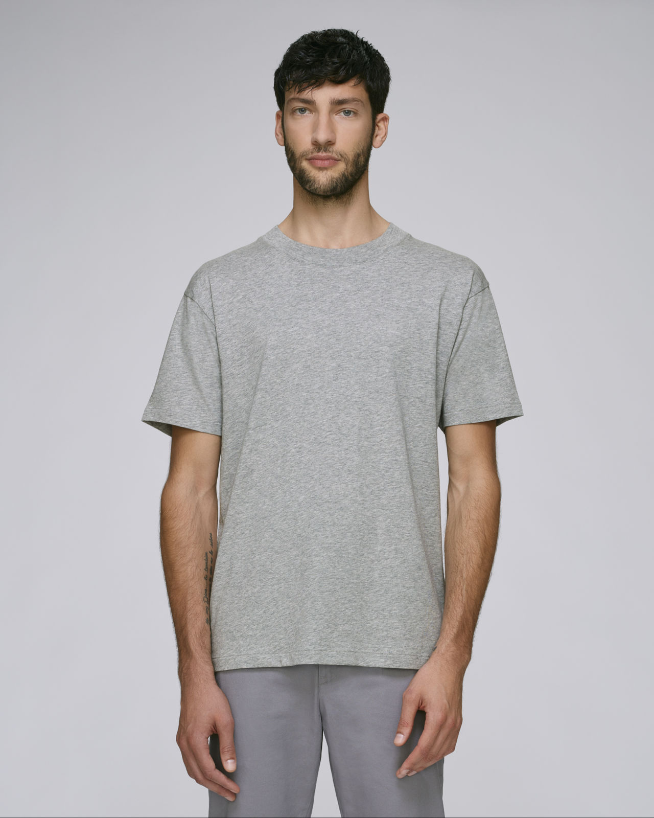 T shirt col large homme online