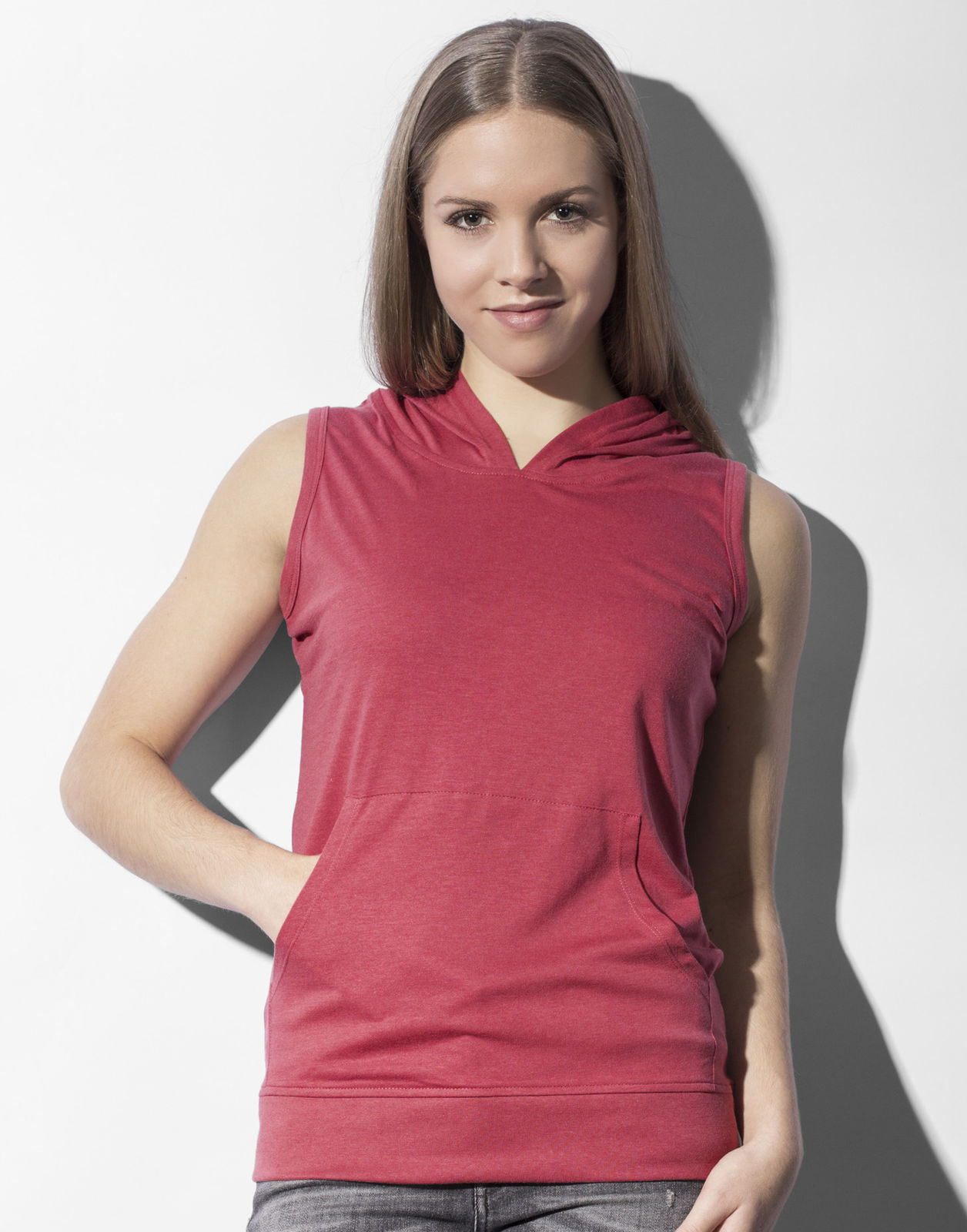 T shirt Publicitaire Femme Sans Manches Avec Capuche Cecilia T